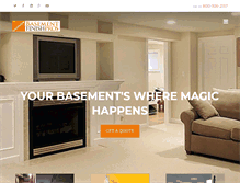 Tablet Screenshot of basementfinishpros.com